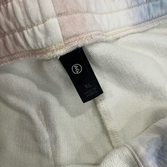 AG Adriano Goldschmied Tie Dye Terry Drawstring Shorts Pocket XL Mens Cotton - Picture 6 of 7